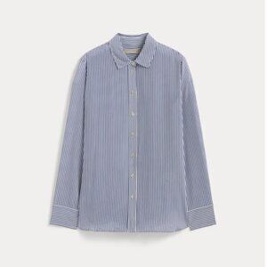Everlane Silk Blue/White Stripe Button Down Size 0